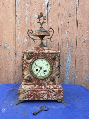 Pendule cheminée marbre - de,